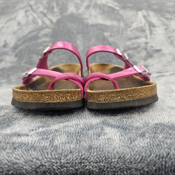 Birkenstock Mayari Sandals Womens 8 Magenta Haze Toe Loop Leather - Picture 14 of 15